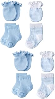 8 Pares De Meias De Algodão Luvas De Menino Roupas De Meninos Luvas De Bebê Luvas Recém-Nascidas Meias Luvas De Bebê Usando Luvas Fofas Meninos Terno Meias Meninas Homens E