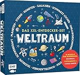 Das XXL-Entdecker-Set – Weltraum: Mit 10 Modellen zum Selberbauen, Sachbuch, Experimenten und cooler Rakete: Modelle im Set: Rakete mit Startrampe, ... Sonnenfinsternis, Nachthimmelmodell - Rob Colson Übersetzer: Julia Strohbach 