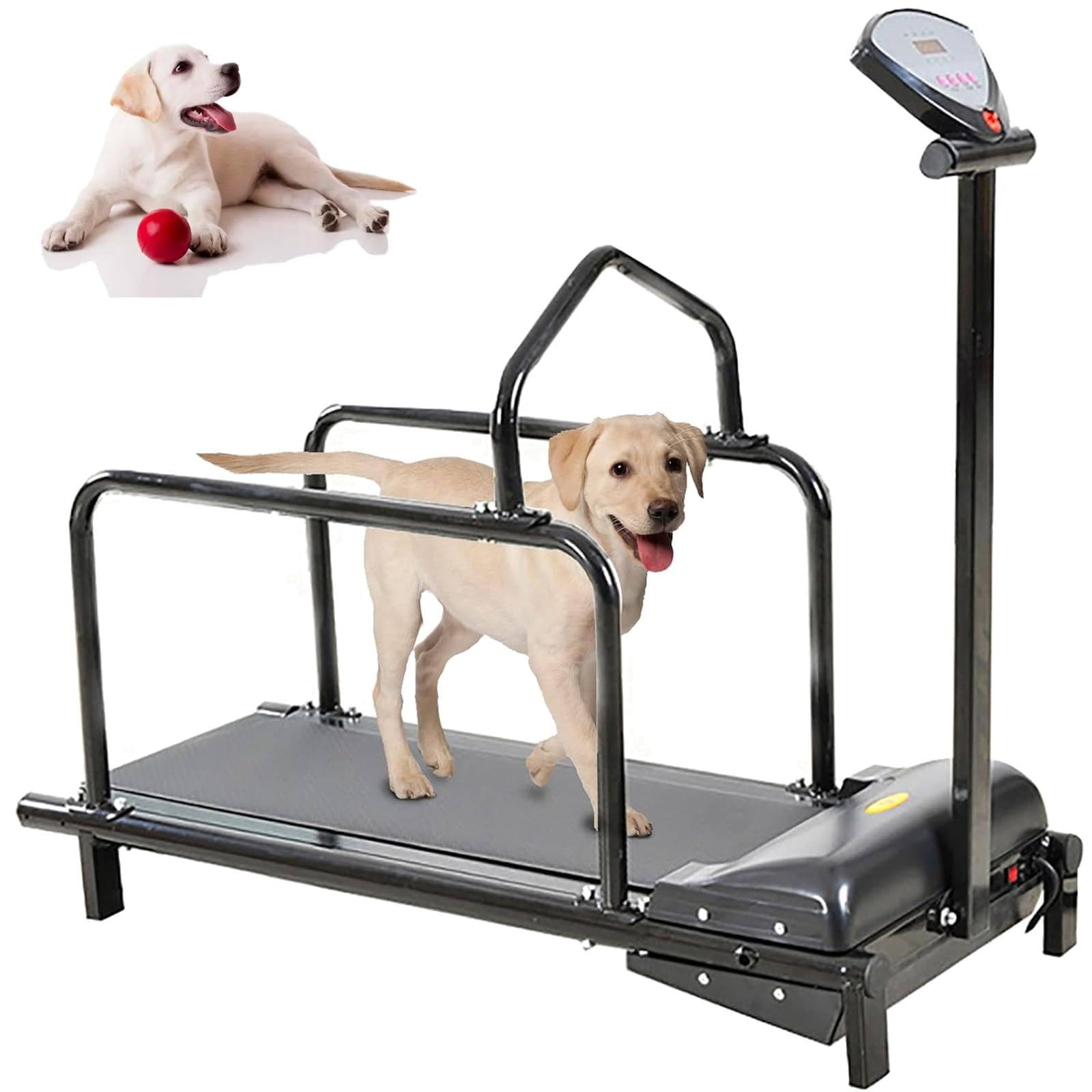 Hundelaufband, Hundelaufband FüR Kleine Hunde, Hundelaufband, Geschwindigkeitsbereich 0,8–6 Km/H, Maximale Belastung 80kg/176 lbs, FüR Kleine Hunde Black
