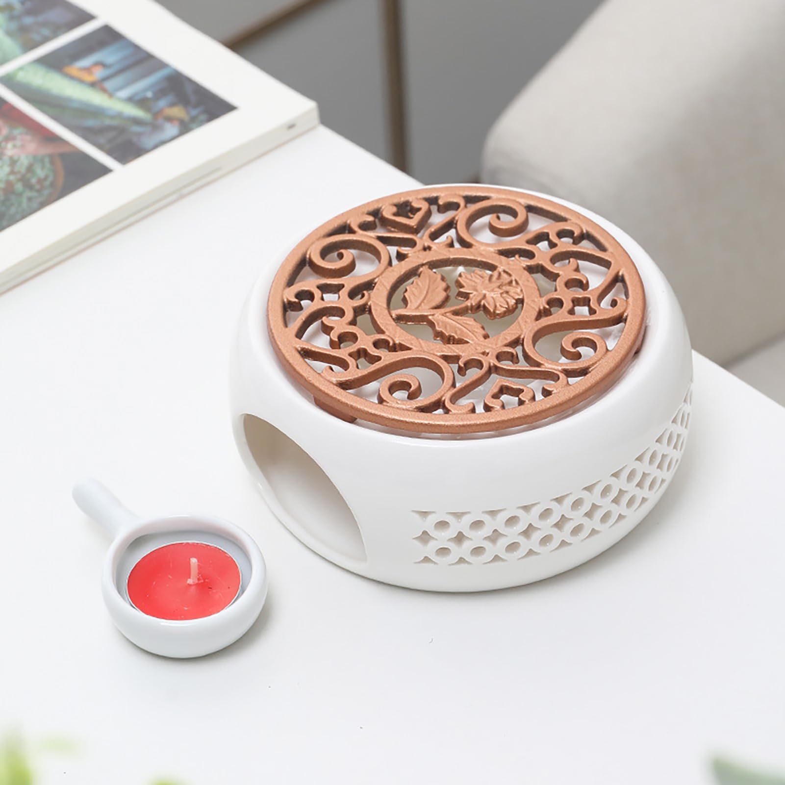 Keramik Stövchen Für Teekanne - Elegant & Praktisch Mit Kerzenhalter