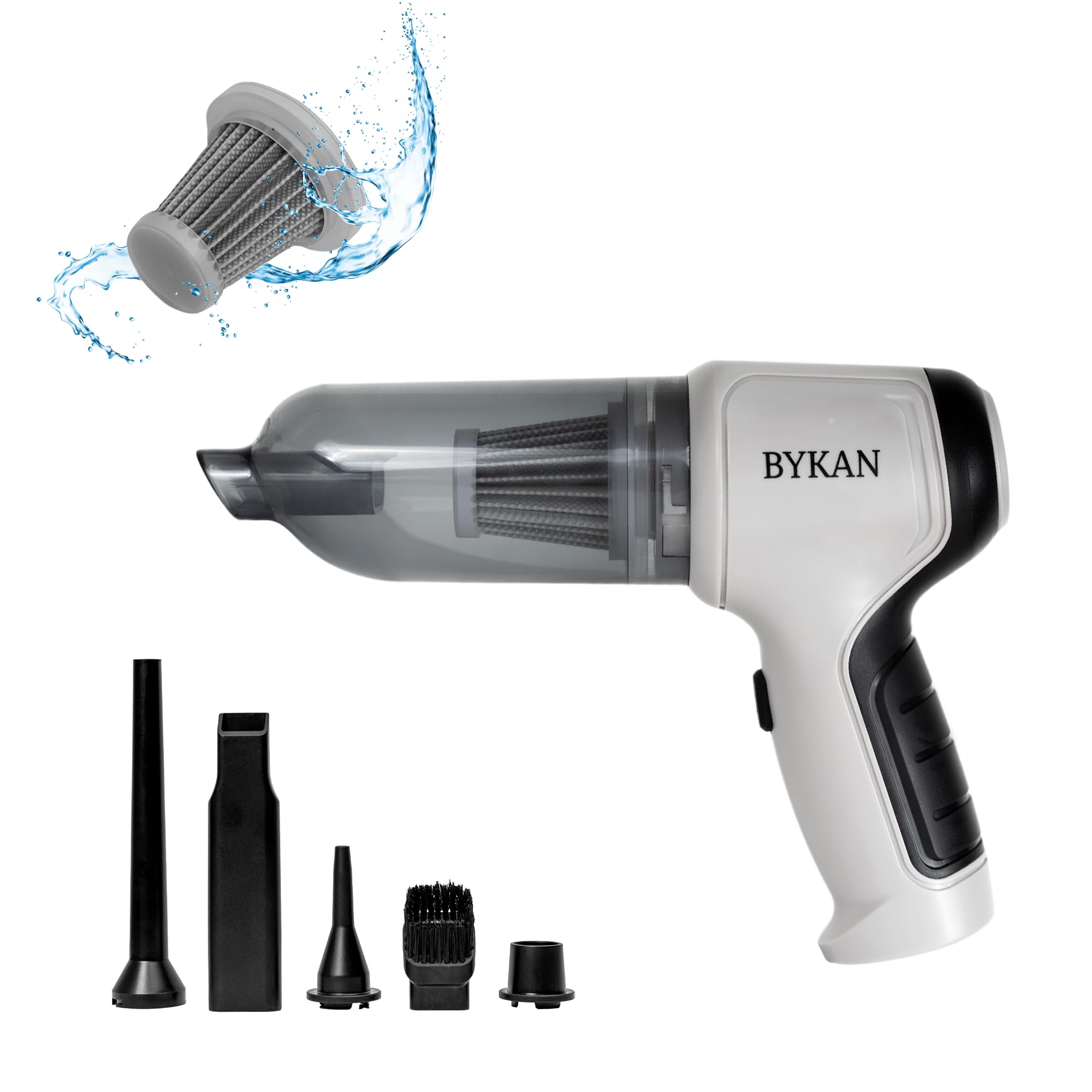 Handheld Vacuum Cleaner -38000 RPM 120W - Car Vacuum Cleaner, Mini Portable Vacuum Cleaner, Rechargeable, Tiny Vacuum for Home, Car, Office, Desk, Pet