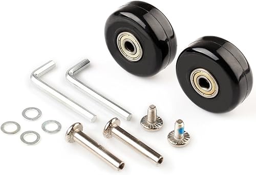 Miniatura 10 de F-ber Kit de repuesto de ruedas de equipaje para maleta OD40455054602.520in, ruedas ABEC 608zz de patín en línea para patinaje al aire libre,