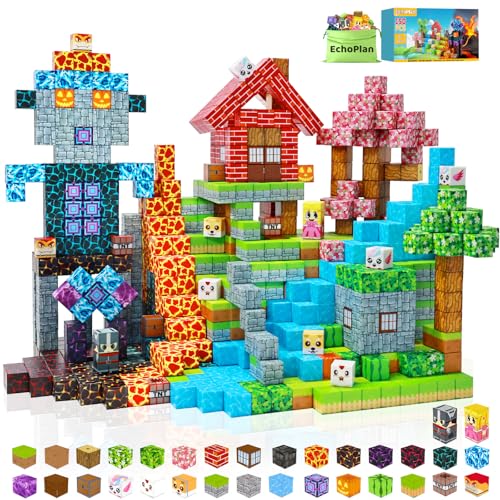 EchoPlan 150PCS Magnetic Blocks, Magnetic Building Blocks for Boys Girls