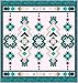 Wilmington Batiks - Desert Blossom - Flowers Allover - Blue/Green