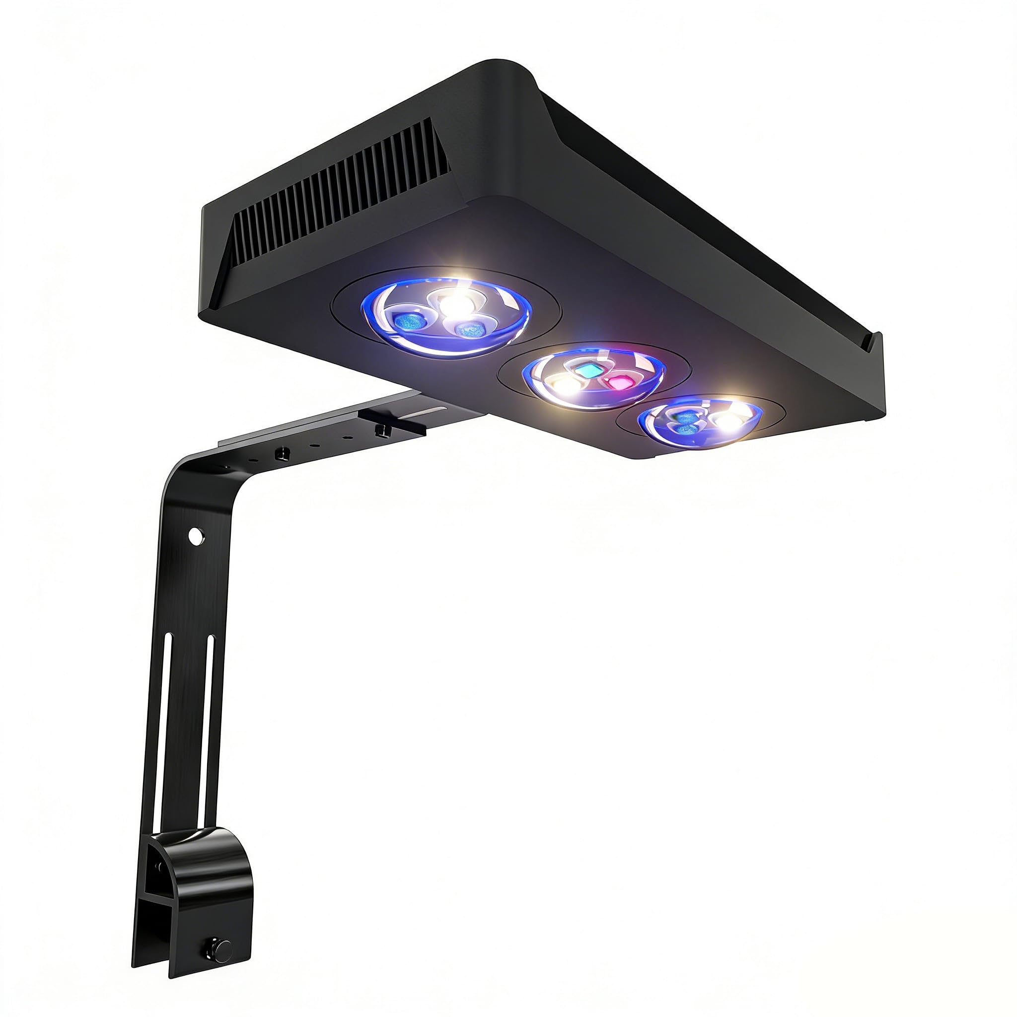 Aqua Knight A029 Reef Aquarium Light 30W, Full Spectrum Coral Light for SPS LPS Nano Tank, 2 Channels Dimmable with Timer Sunrise Sunset Moonlight,