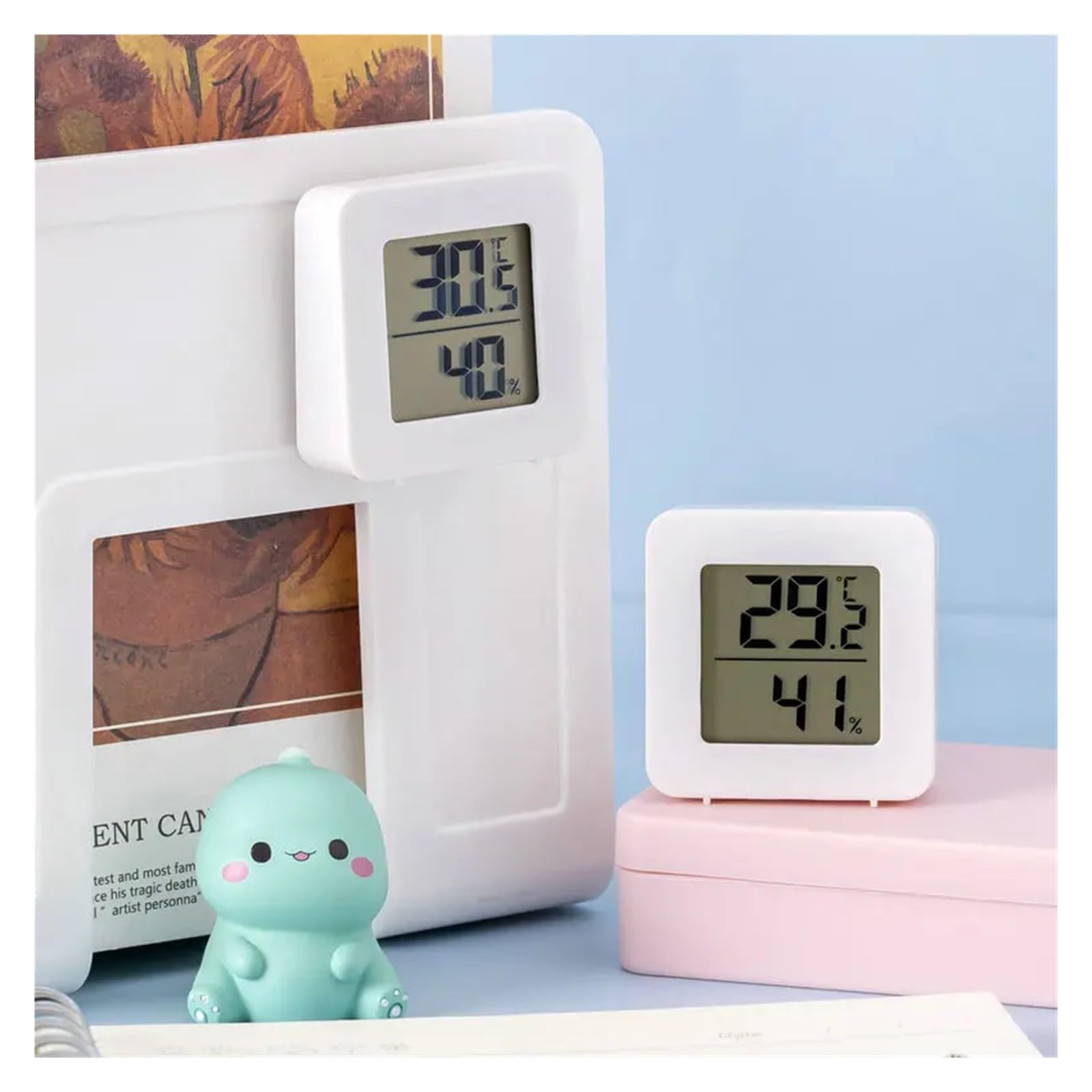 tianwandong Termometr cyfrowy LCD Higrometr do pomieszczeń Elektroniczny miernik temperatury i wilgotności Czujnik miernika Stacja pogodowa do domu(20PCS)