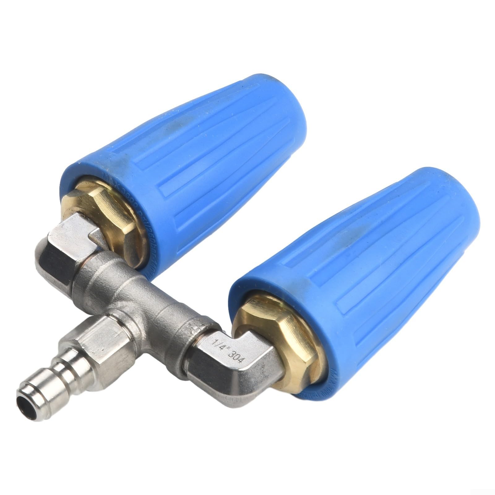 Rondella ad alta pressione Rotante Dual Turbo Ugello Spray Tip1/4 "4000PSI 4-6GPM, Rotante Doppio Turbo Ugello per Idropulitrice Pistola Spray Accessorio