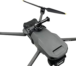 LINGHUANG Camera Mount for DJI Mavic 3 / Mavic 3 Cine with 1/4" Screw Sports Camera Universal Fixing Bracket Clamp Fill Light Holder for GoPro Hero10 9 8 OSMO Action Insta360 ONE X2