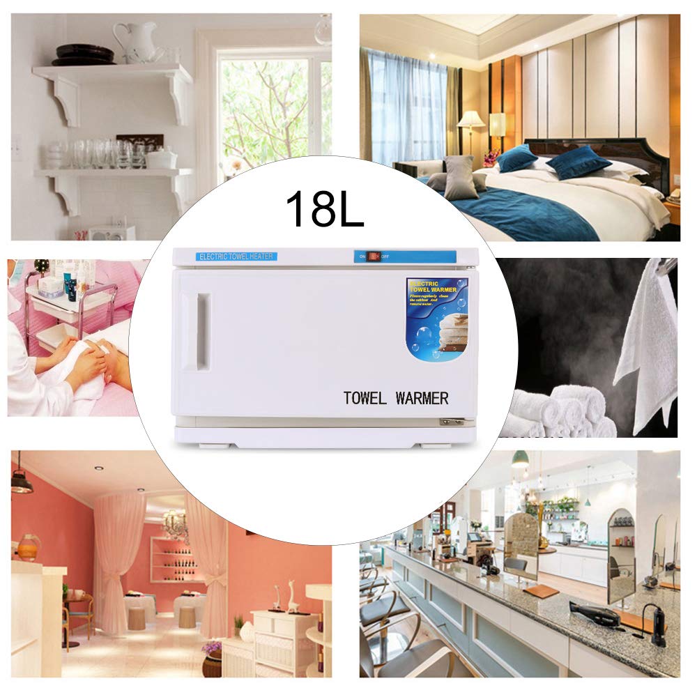 Professional Hot Towel Warmer 16L Heat Cabinet Hold 30-40 Towels for Facials Barber SPA, Hair Beauty, Salon and Home