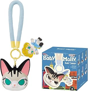 POP MART Baby Molly & Baby Tabby シリーズ スクイーズチャーム 【1ピース】 ポップマート ガチャガチャ ブラインド ボックス フィギュア プラモデル プレミアム おもちゃ PVC ソフビ オリジナル キャラクター 誕生日 プレゼント