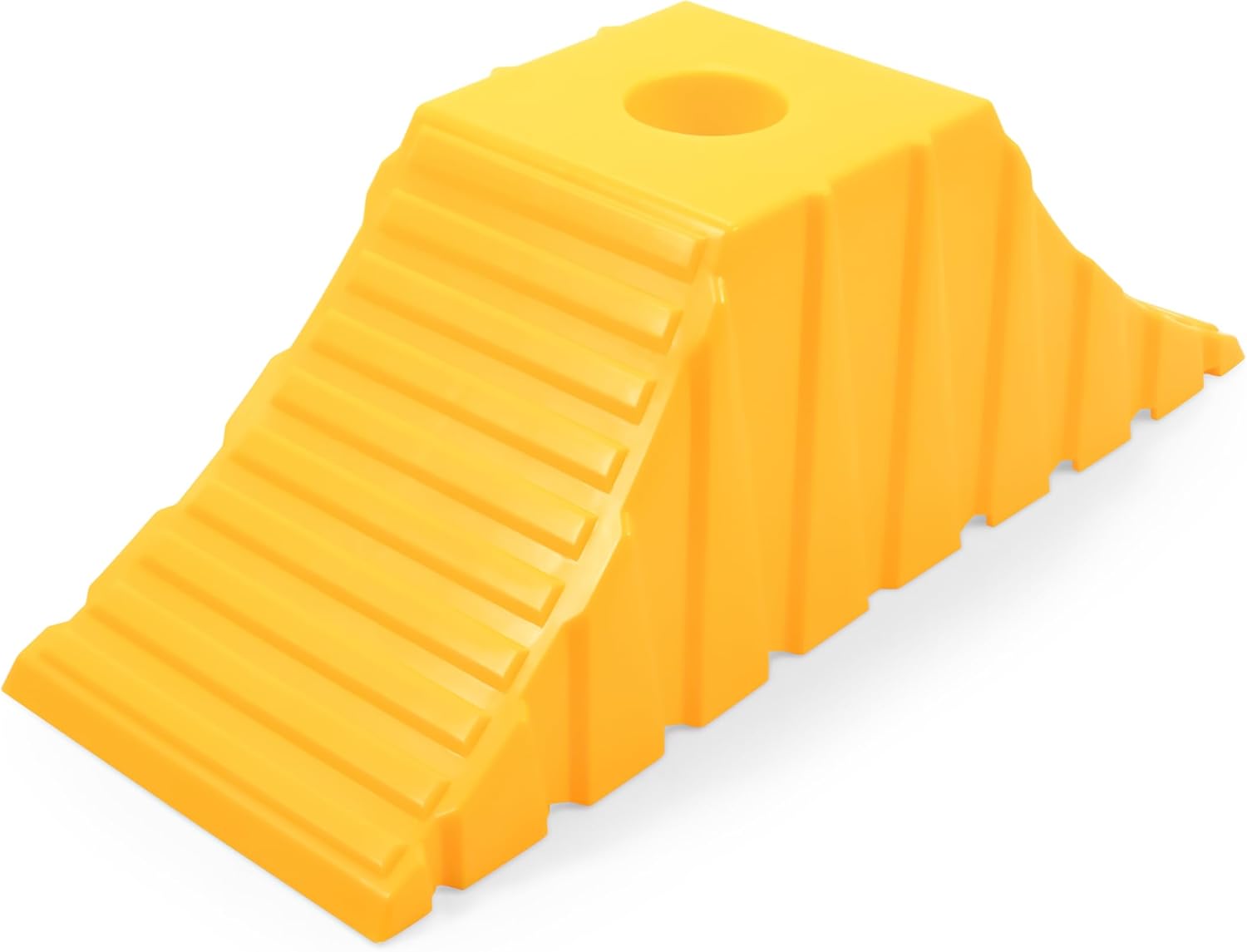 Camco Tandem Trailer Wheel Chock & Tongue Jack Stand - Heavy Duty Trailer Wheel Chock - Durable Polymer Construction w/UV Inhibitors - Use w/Tires Up to 26-inches - 400 lb Max Tongue Weight - 44435