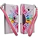 Samsung Galaxy Core Prime / Prevail 4G LTE Case, Rainbow Sun Flower Magnetic Wallet Pouch with Built In Kickstand For Samsung Galaxy Core Prime Case (Verizon / Metro Pcs) (SUN FLOWER WALLET POUCH)