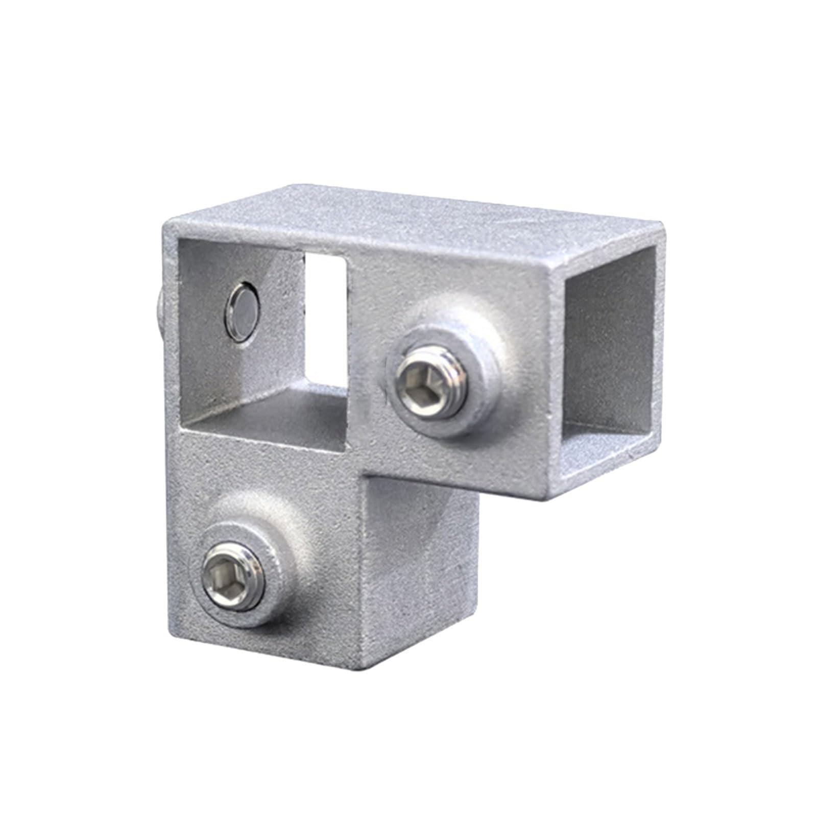 Nvoqilin 20X20 4 Ways Aluminum Alloy Joint Square Tube Connector Connection Fastener For Furniture Framing And Structural Enduring Connection Fastener