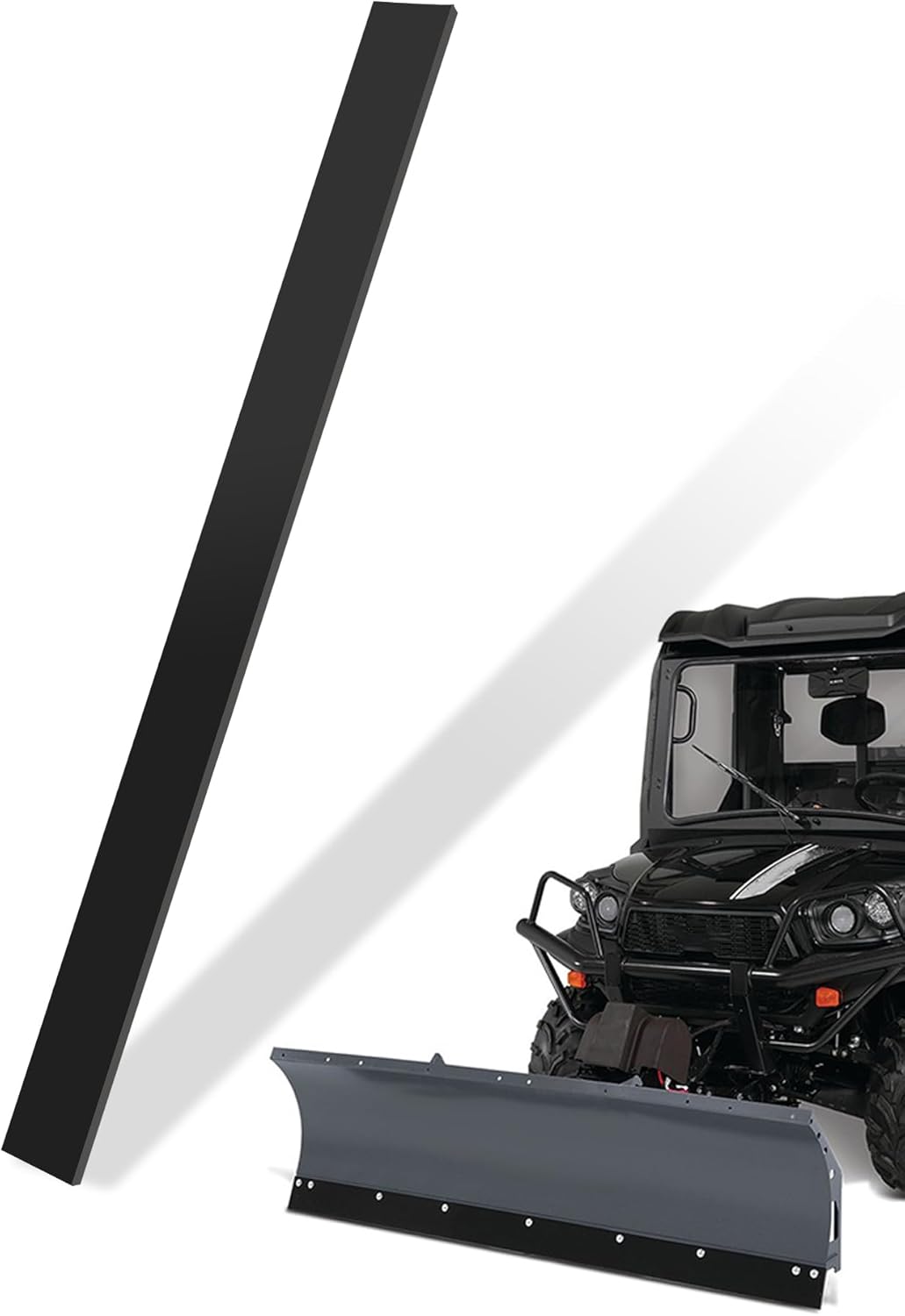 48x3x1/2 Inch Polyurethane Snow Plow Cutting Edge Fit for ATV Tractors, Skid Steers & UTVs Snow Pusher Cutting Edge, Heavy Duty Replacement Blade for Front Snow Blade Plow