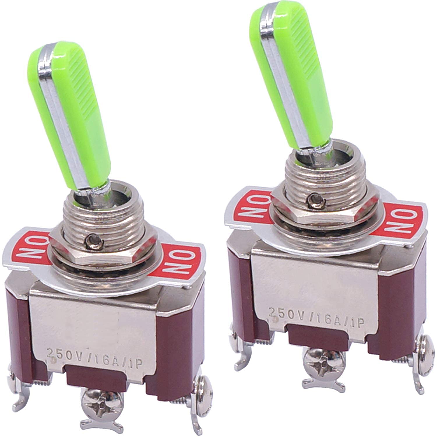 Interrupteur DPST 4 broches KLVN robuste en acier inoxydable métallique