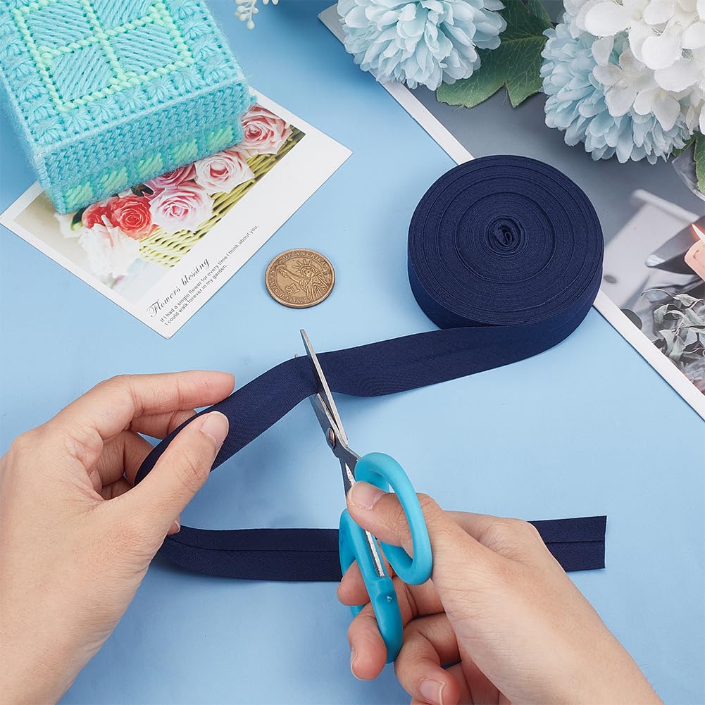 BENECREAT 10m Single Fold Bias Tape, 20mm Wide Bias Binding Tape Hemming Tape for DIY Garment Sewing Seaming, Piping - Image 3