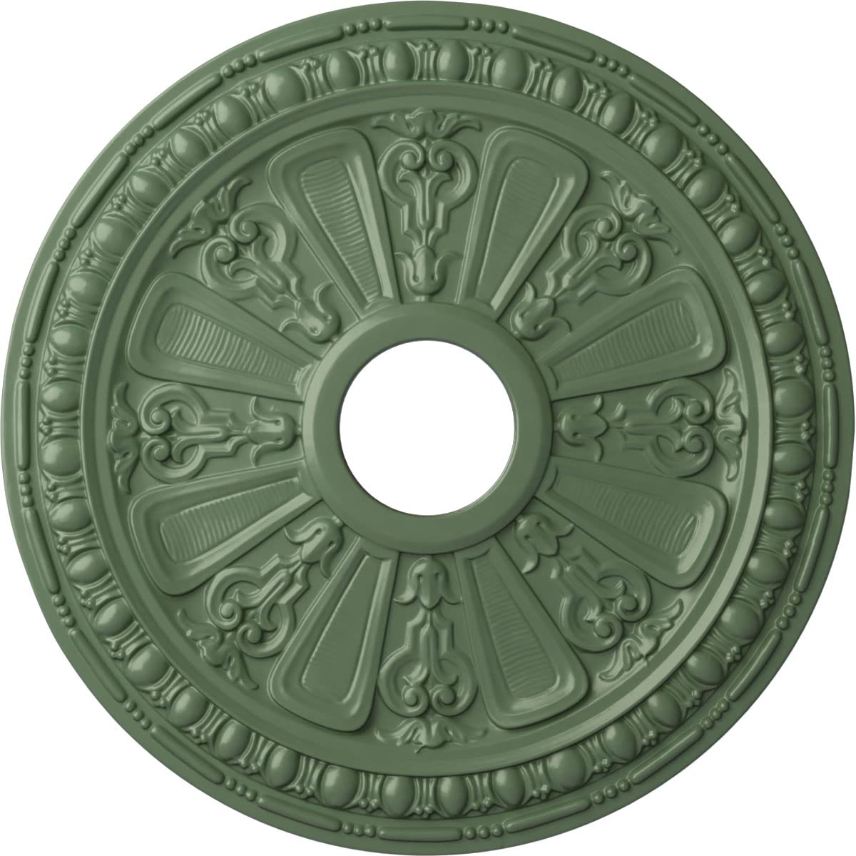 Ekena Millwork CM18RAAGF Raymond Ceiling Medallion, Athenian Green