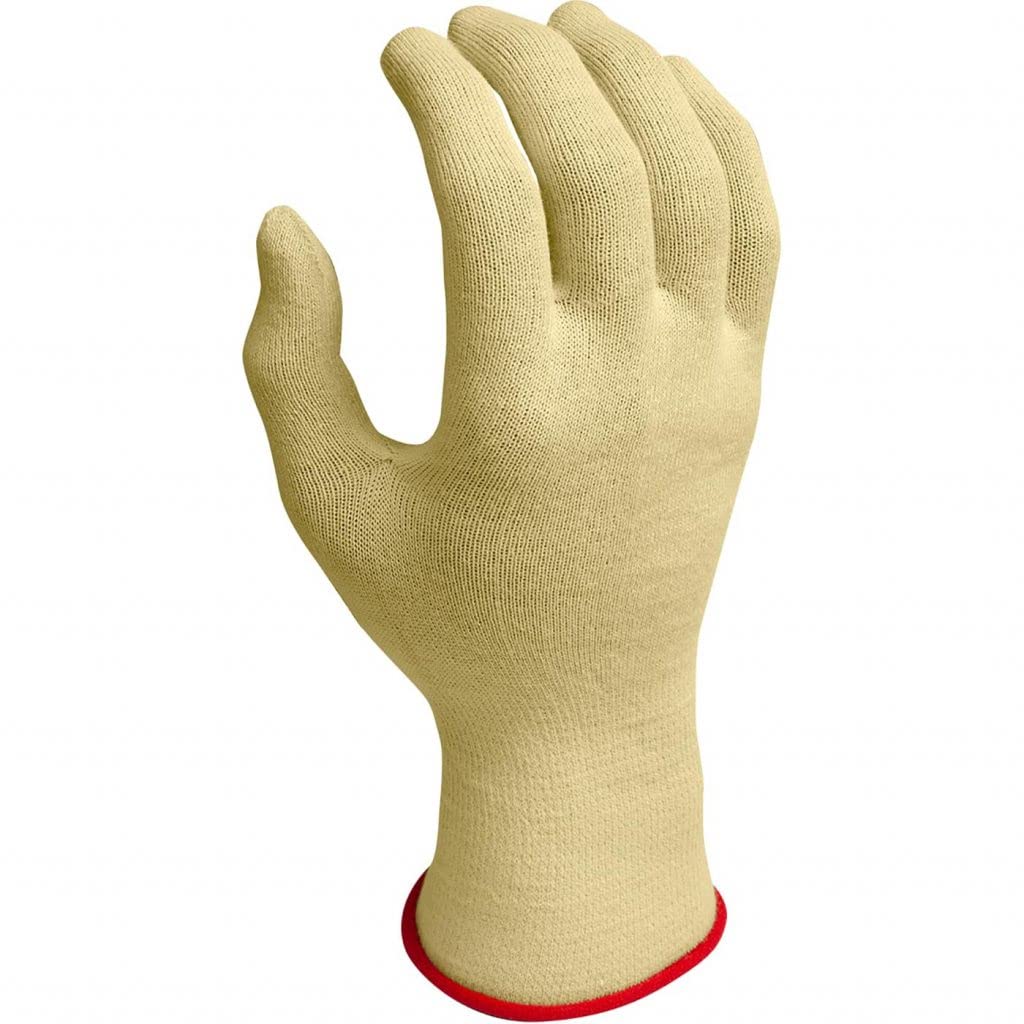 SHOWA 4561X Uncoated Flame and Cut Resistant Kevlar Safety Glove Liner, 15-Gauge, X-Large (12 Pair)