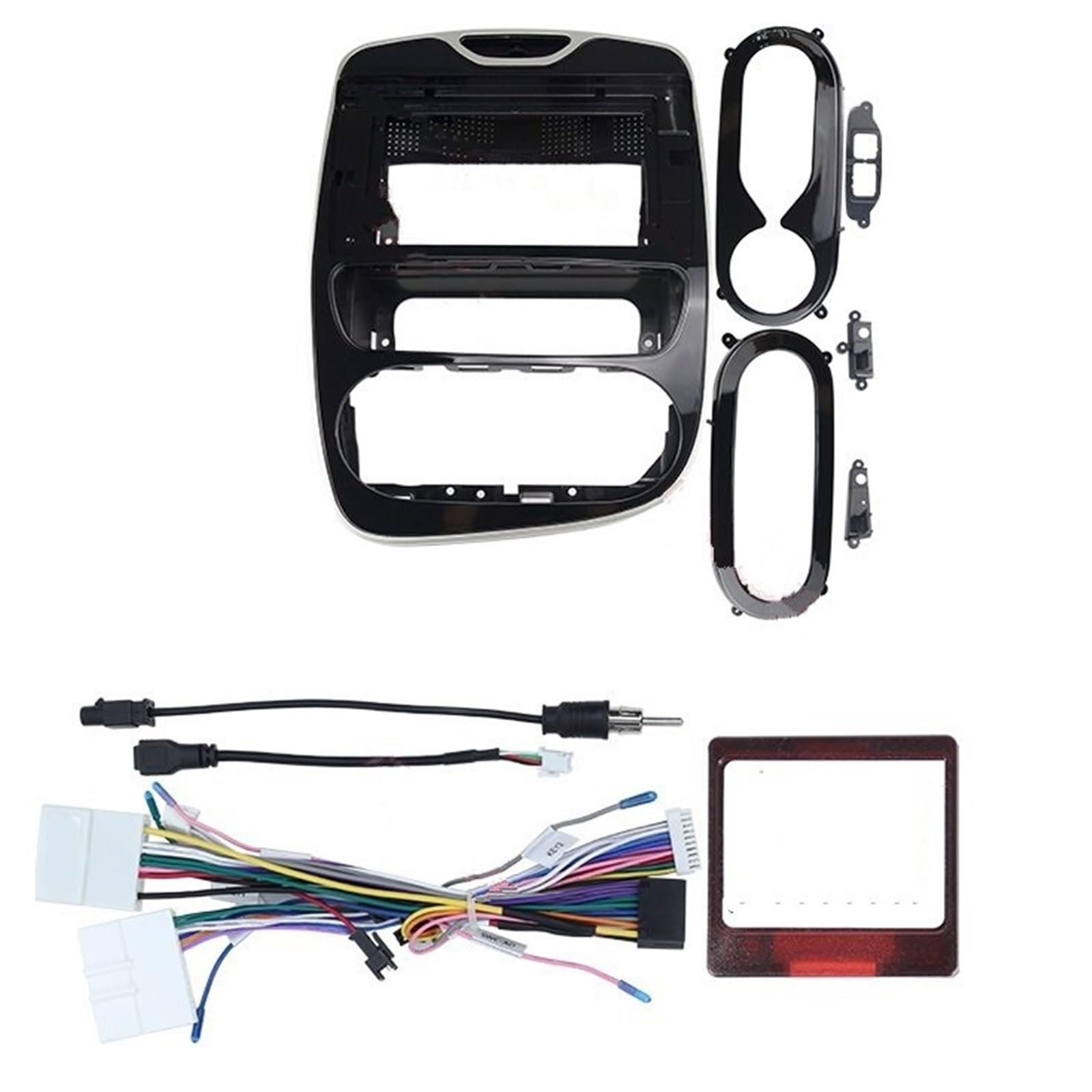 GAUBXCT Car Radio Frame Kit Fit For RENAULT CLIO 10.1INCH Car Dvd Radio Android Host Speaker Decoder Fasica Frame Radio Panel Car In-Dash Frames(2015-2018)