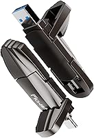 Vista 9 de Unidad flash USB externa SSD de 256 GB, hasta 550 MB/s 2 en 1 tipo C+USB A USB3.2 Gen2 unidad de pulgar de estado sólido SSD Stick para iPhone