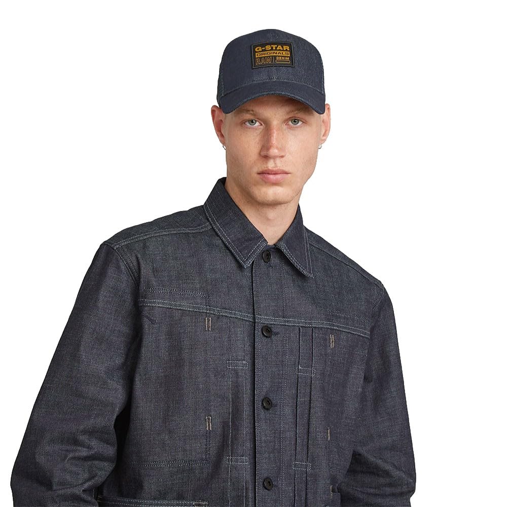 8721136008785 Denim Embro Baseball Trucker Cap, Niebieski (Stay Raw Denim D21247-E129-D926), Rozmiar uniwersalny