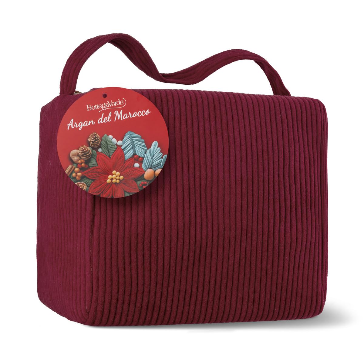 Bottega Verde - Cofanetto Regalo Argan del Marocco con Pochette, Bagnodoccia 400 ml, Crema Mani 75 ml, Latte Corpo 200 ml, Lavamani 250 ml e Crema Viso 50 ml, Idea Regalo