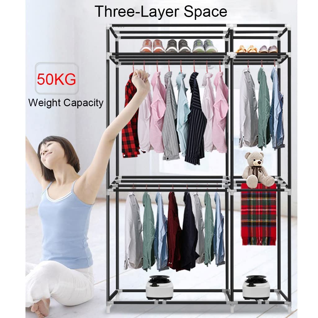 2300W/2400W Asciugatrice Elettrica Domestica Grande capacità 50kg Lavanderia Umida Interna Armadio per Asciugatura ad Aria Calda (Color : 2300W-Single Host-A)