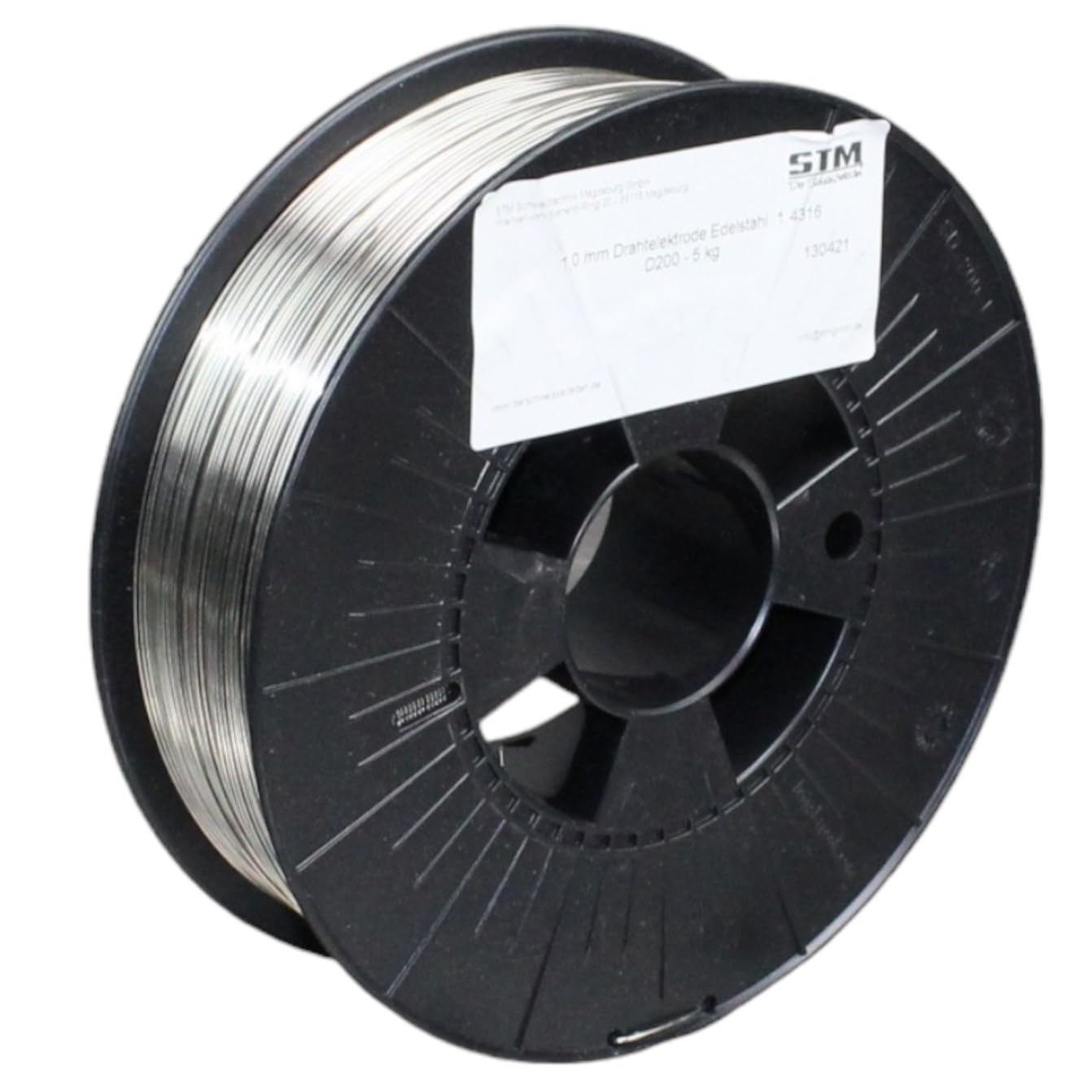 Stainless Steel Welding Wire VA V2A 308L 1.4316 1.0 mm 0.5-15 kg MIG MAG Niro Inox STM (D200, 5 kg)