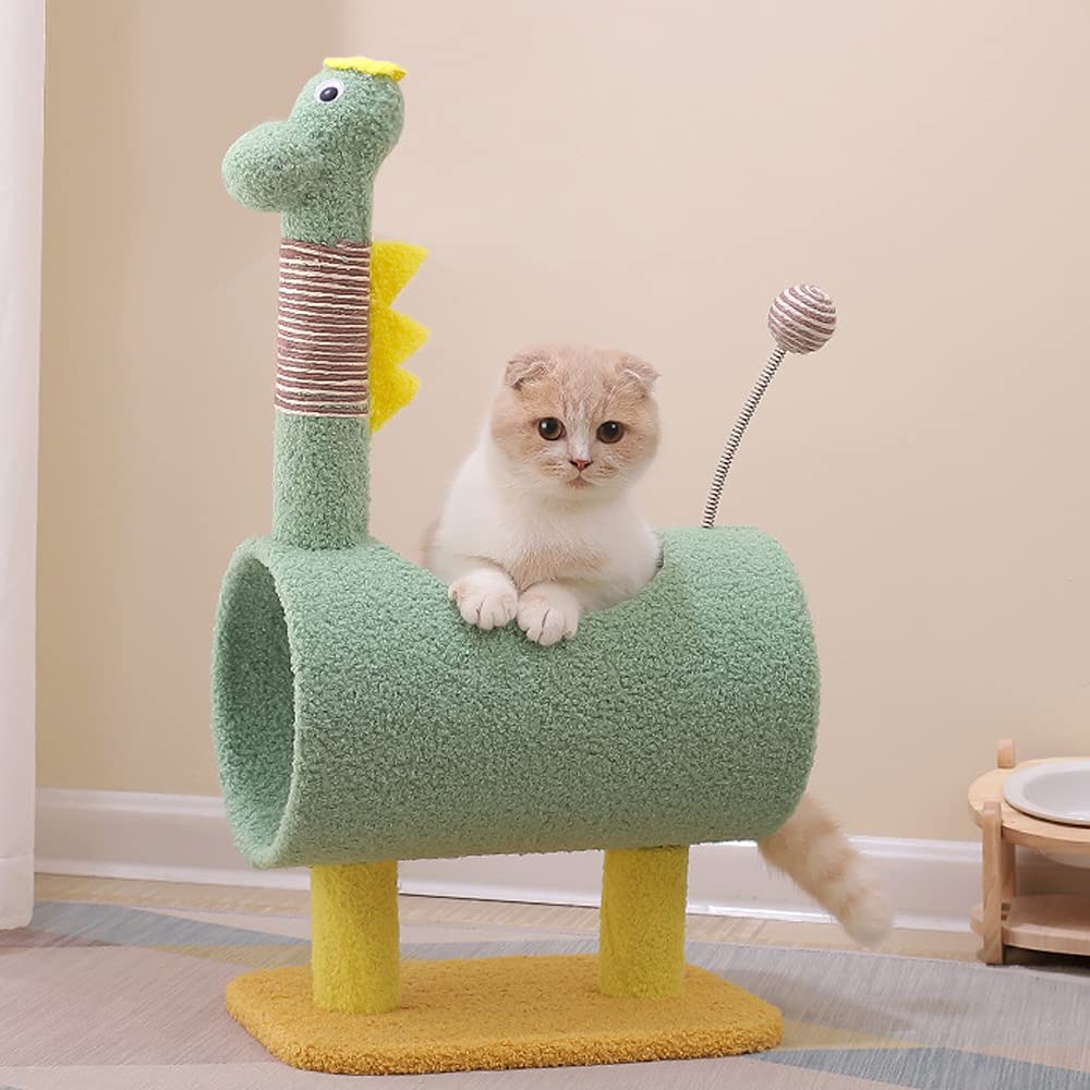 Jt House Dinosaur Cat Tree Tunnel Cat Litter Cat Tree Desertcart