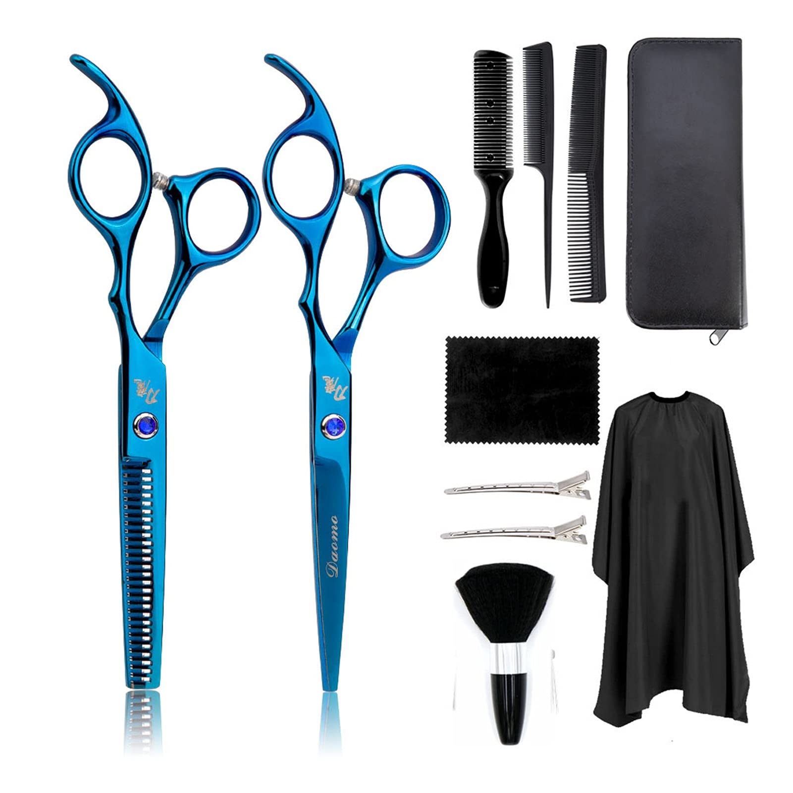 Cesoie per il taglio dei capelli 3 / 10pcs Capelli Forbisso 6 pollici Barbiere Hairdressing Taglio Professionale Shear Shear Acciaio inossidabile Accumulo di assottigliamento Scissor Barbershop Salon