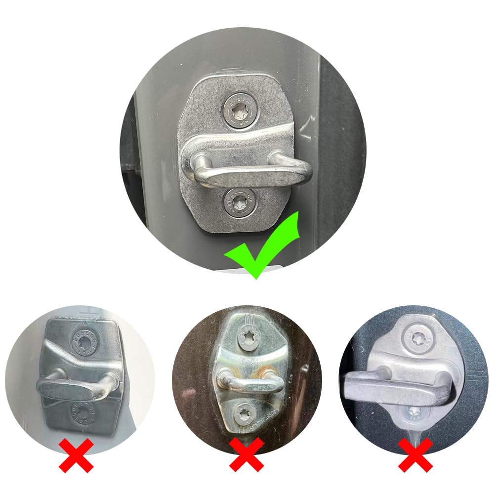 YSWOMOSKD Door Lock Cover,Door Lock Decoration Protection Cover Case Compatible for Mini Cooper F56 F55 F57 F60 F54 F65 F66 F67 Accessories Car Styling (Gray Jack) - Image 3
