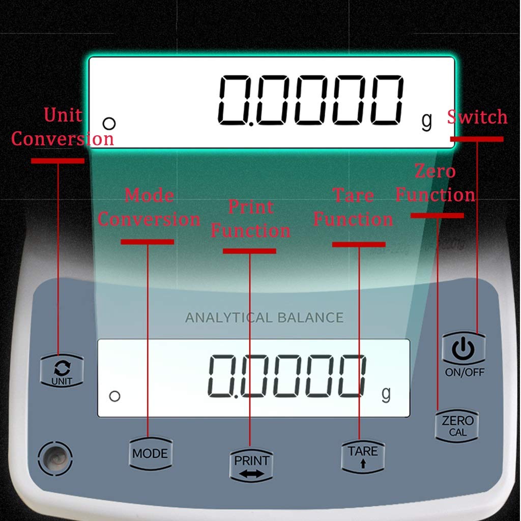 Balanza Digital para joyería, Oro, balanza analítica, precisión de Laboratorio, electrónica de Alta precisión, 11 Unidades, función de conteo, Pantalla LCD para universid,
