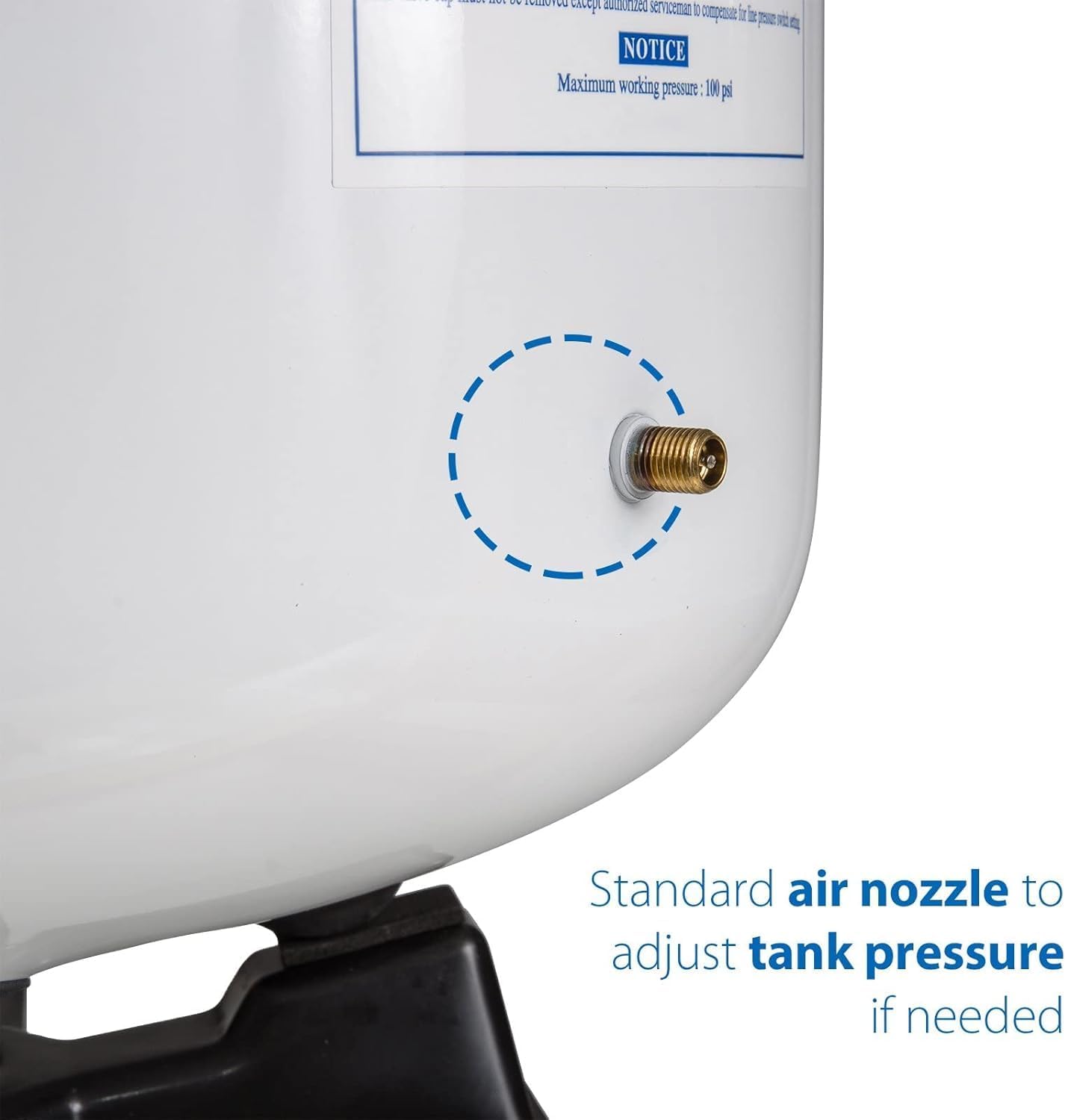 iSpring T55M 5.5 Gallon Residential Pre-Pressurized Water Storage Tank for Reverse Osmosis (RO) Systems , White