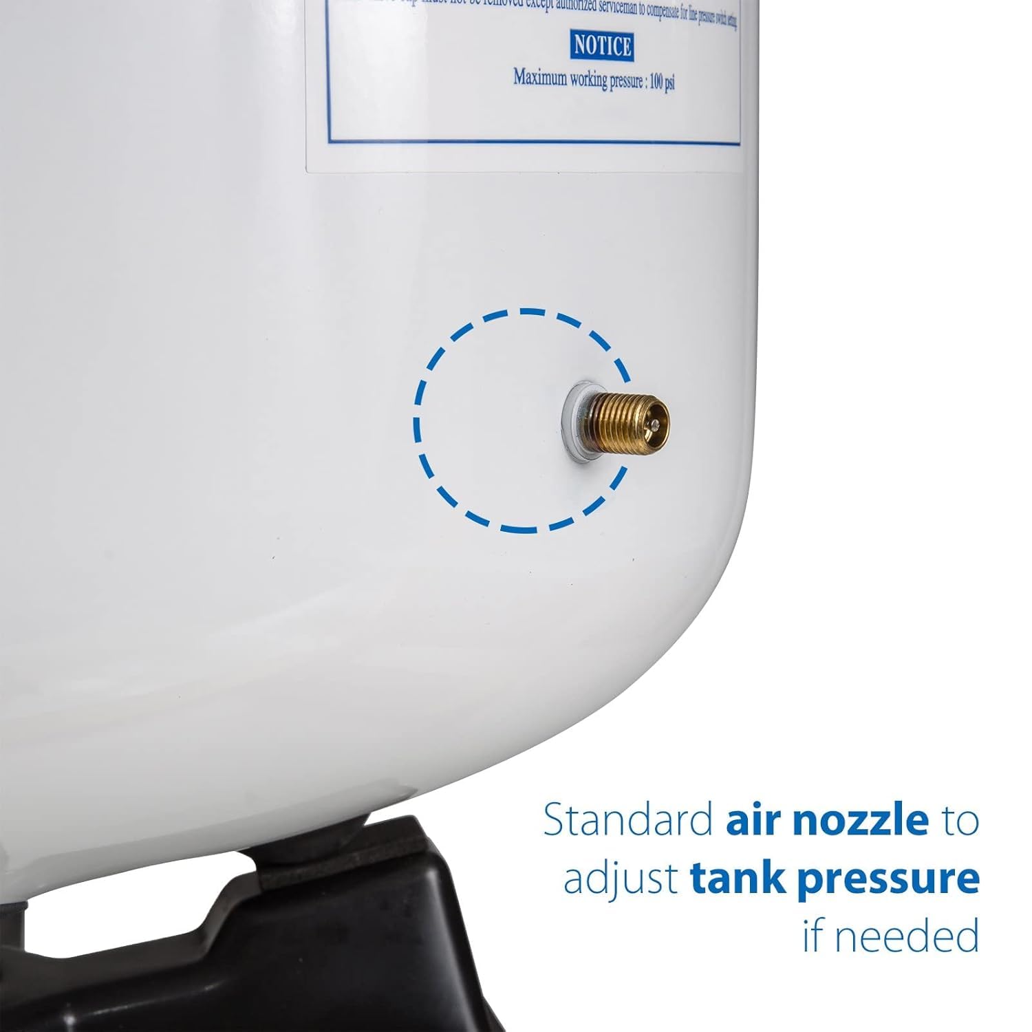 iSpring T55M 5.5 Gallon Residential Pre-Pressurized Water Storage Tank for Reverse Osmosis (RO) Systems , White 5.5 Galloms