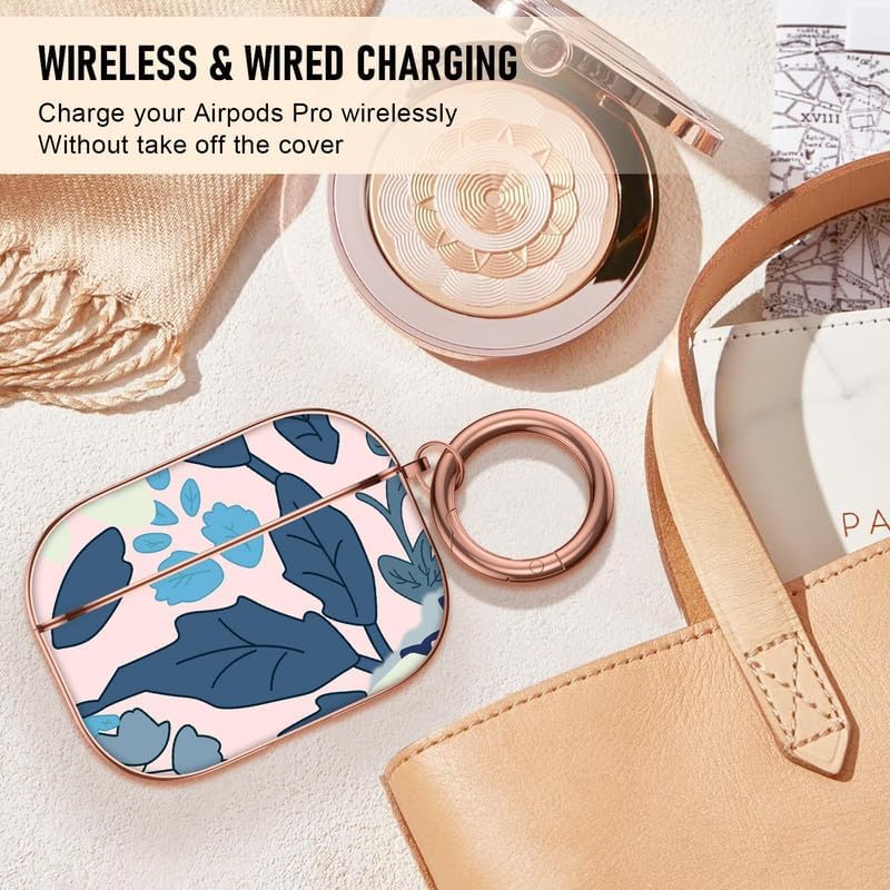 Miniatura 6 de Maxjoy Funda para AirPods Pro, diseño único, funda protectora dura a prueba de golpes para Airpod Pro con llavero compatible con Apple AirPods Pro