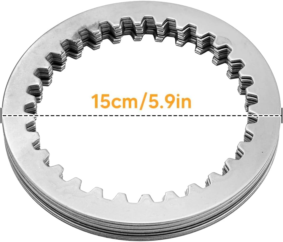 Mofun Extra Plate Friction Steel Plates Clutch Kit Compatible with Harley Softail Touring Street Glide Dyna Trike Twin Cam 1998-2017 Evolution 1340 1998-1999 Replace of P/N 37980-10 307-30-10013 19PCS