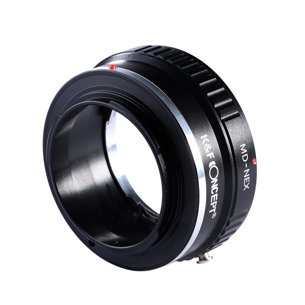 K&F CONCEPT MD-NEX Objektiv Adapterring Objektivadapter Objektiv Adapter e Mount für Minolta MD MC Objektive Kompatibel mit Sony NEX E-Mount Kamera