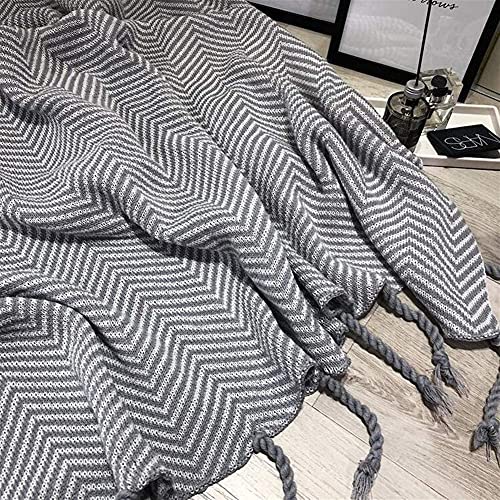 Gezellige Kabel Gebreide Gooi Deken, Zacht Licht Gewicht Warm Gezellig Bed Bank Stoel Cover Home Decoratieve Deken, 51"X 67" - Image 7
