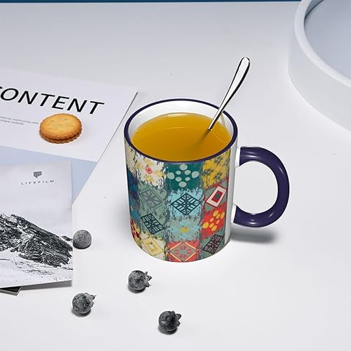 Miniatura 7 de vintage art Coffee Mug Coffee Cups Ceramic with Handle,Tea Cups Mug tazas para cafe Drinking Cups Gifts for Women Men,Unique Coffee Mugs for