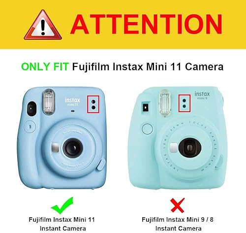 Miniatura 2 de Fintie Funda protectora transparente para cámara Fujifilm Instax Mini 11 de película instantánea - Carcasa rígida de cristal con correa extraíble de
