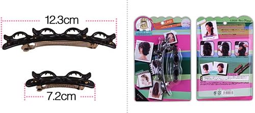 Miniatura 2 de 4 piezas de herramienta de pelo trenzado francés de moda de doble capa banda torsión clip frontal horquilla diadema herramienta de belleza accesorio