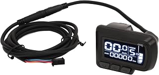 Medidor de Display LCD para Bicicleta Elétrica, Instalação Simples, Ampla Aplicação, Tela de Scooter Elétrica, Conectores à Prova d'água, Seguros para Mountain Bike