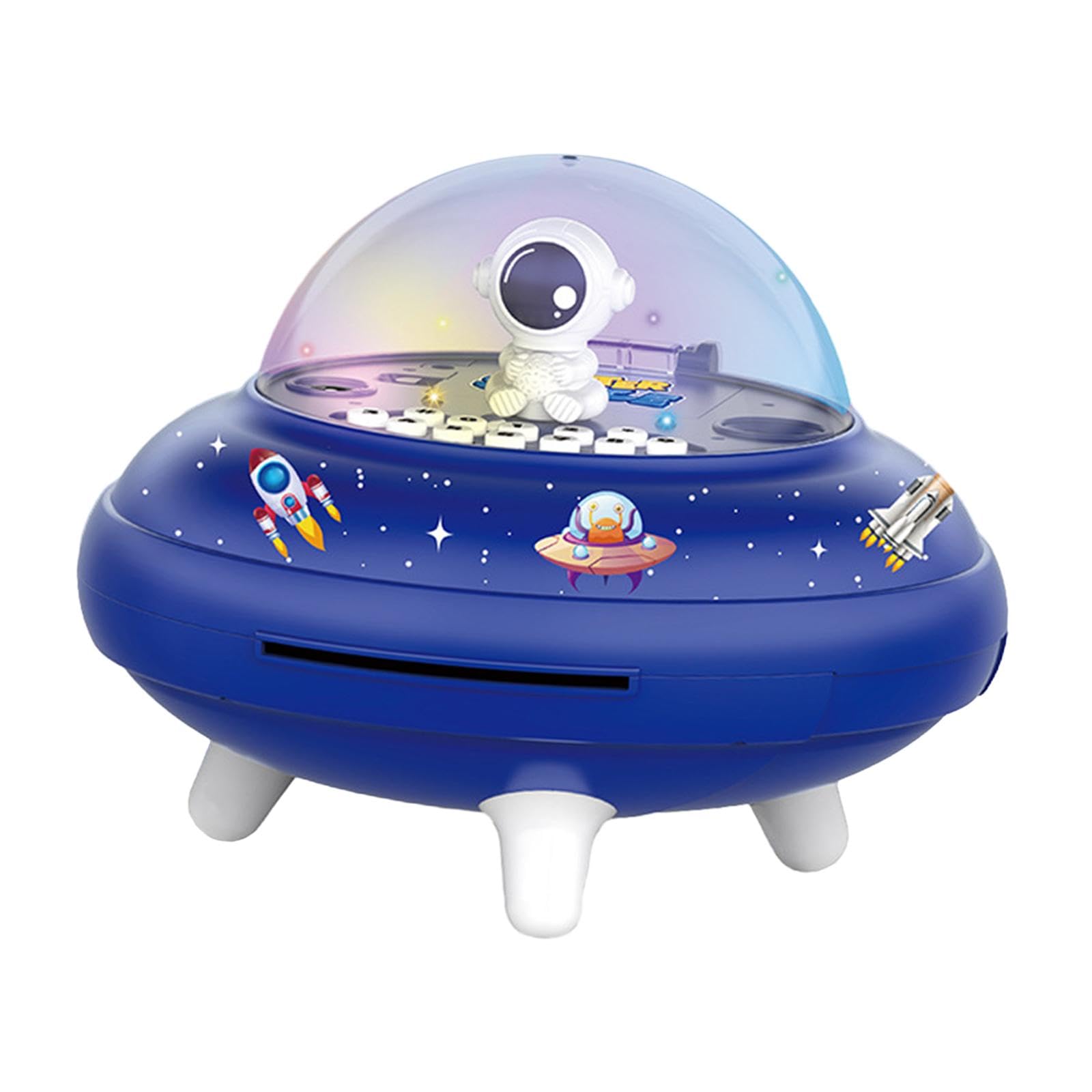 Amazon.co.jp: JAYIOLA 宇宙船貯金箱、小型ATM貯蓄銀行おもちゃ、貯金