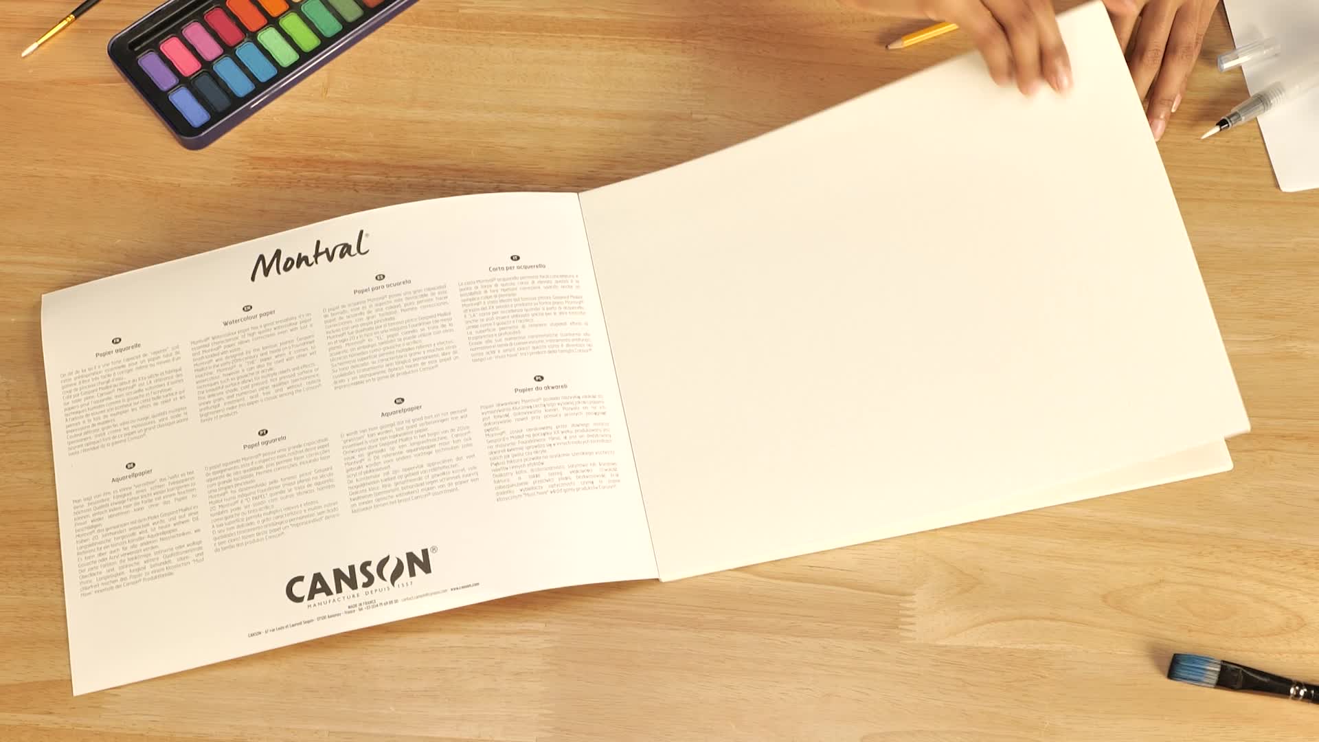 CANSON XL - Papel A3 De Acuarela De 300 G/m², Prensado En Frío