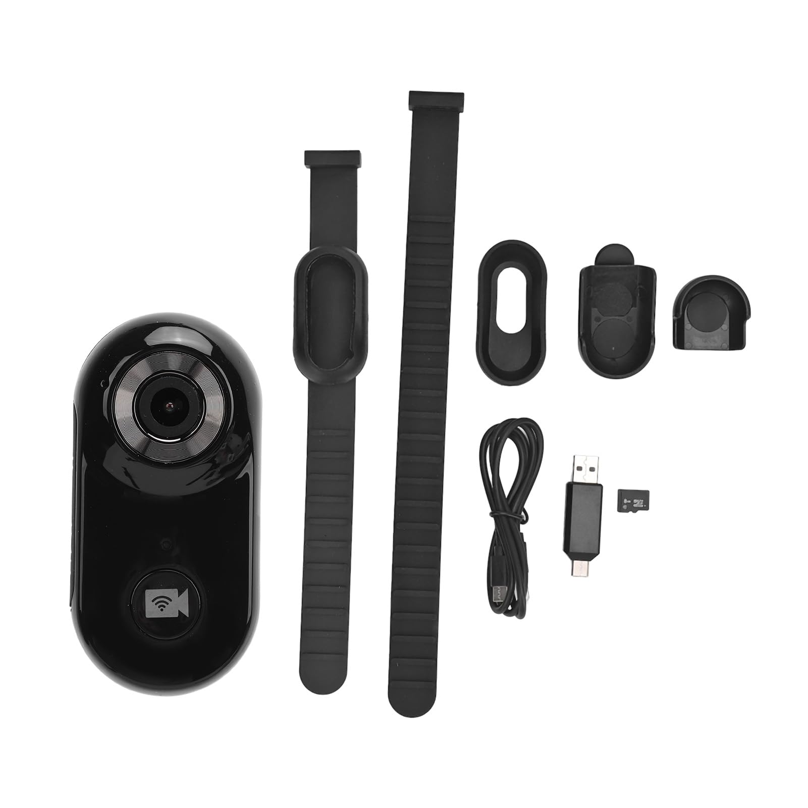 GLOGLOW Caméra de Collier pour Animaux de Compagnie, Collier de Chat Grand Angle 120 °, Caméra d'action de Sport, Mini Corps, Petite Caméra de sécurité HD pour Intérieur et Extérieur