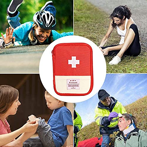Image of Tactine Emergency Mini Small First Aid Kit Travel Pouch Medicine Storage Bag for for Outdoor Camping Hiking Travel Emergency，Multifunction Emergency Medicine