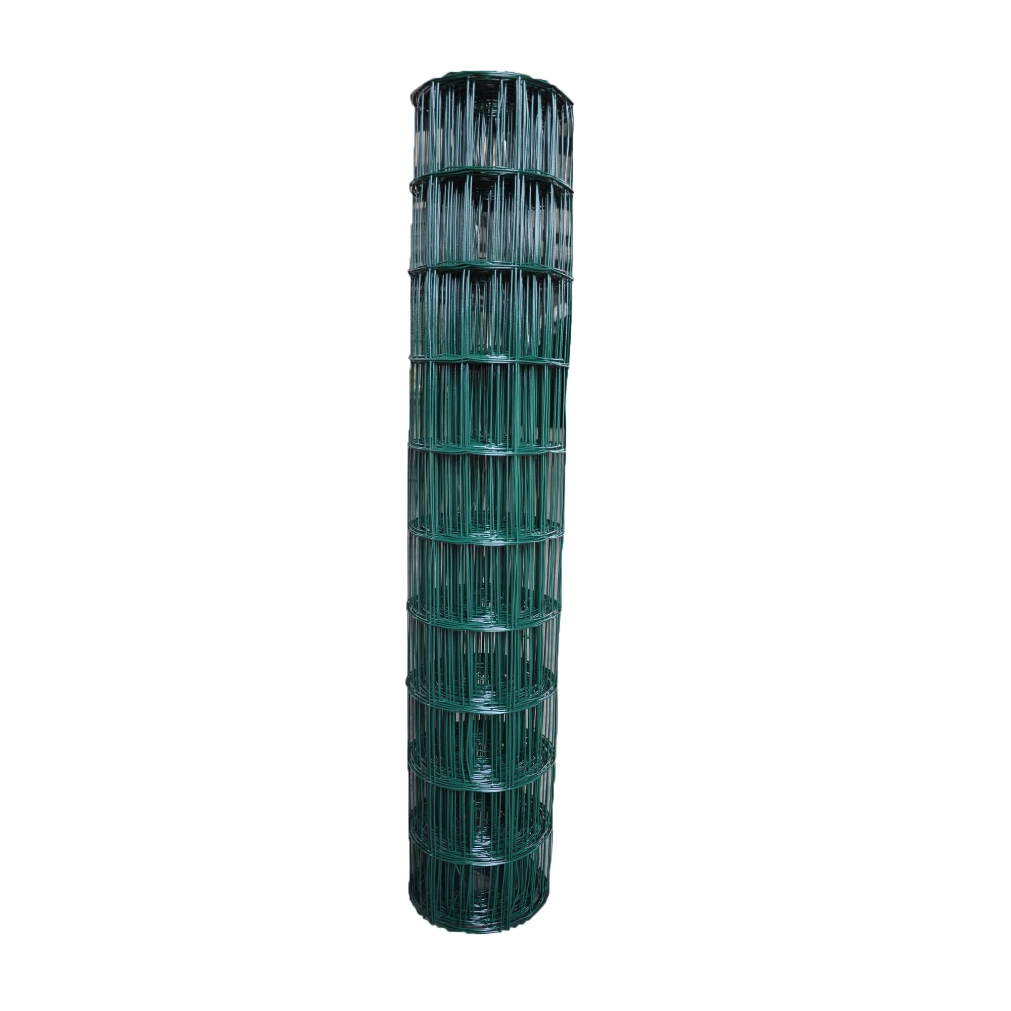 Rete metallica per recinzione da giardino, 100 x 50 mm, 1 m x 25 m