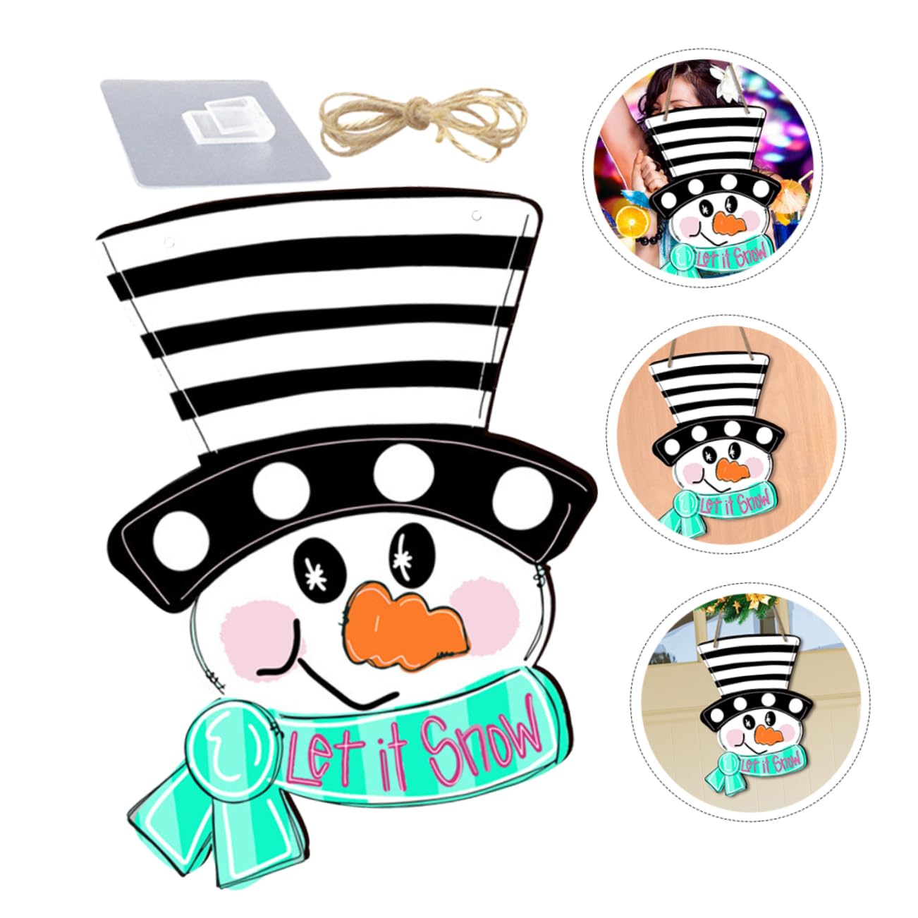 Cabilock 10 Juegos De Letreros Navideños De Madera Para Pared Letreros Navideños Para Colgar os De Terciopelo Adornos os Para Puerta De Muñeco De Nieve Adornos