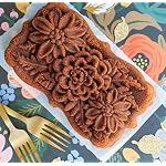 Nordic Ware Wildflower Loaf Pan, 6-Cup, Toffee - Image 2