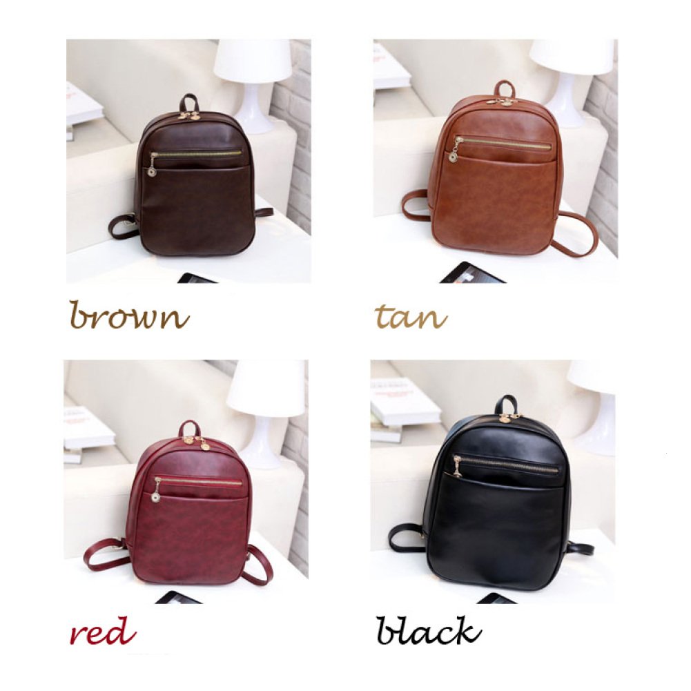Mango Brown Leather Women\'s Backpack Mango | Bags | Mango Brown Backpack | Poshmark main image 3